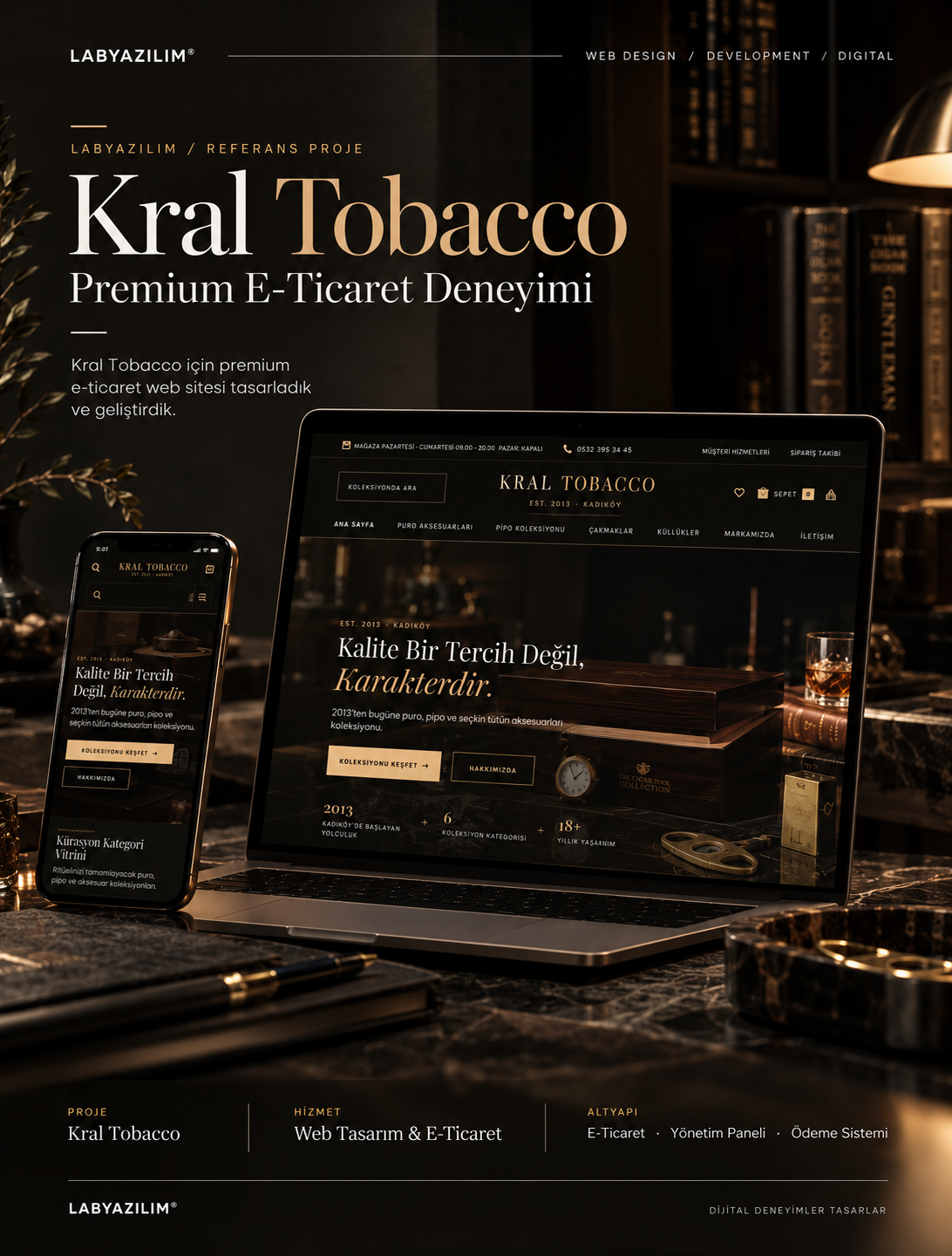Kral Tobacco E-Ticaret Web Sitesi